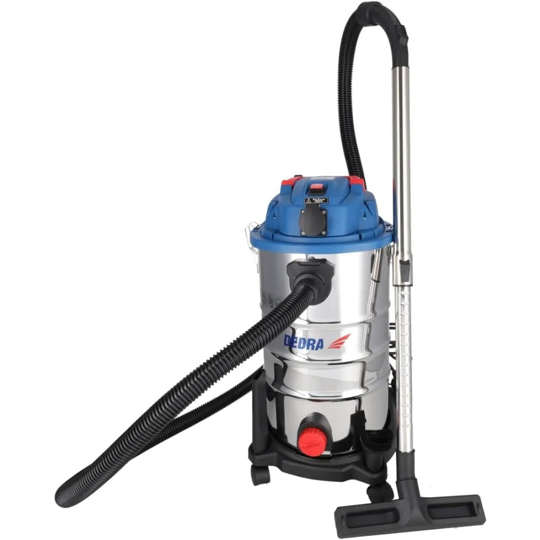 Aspirateur a cuve offrant un corps en acier inoxydable